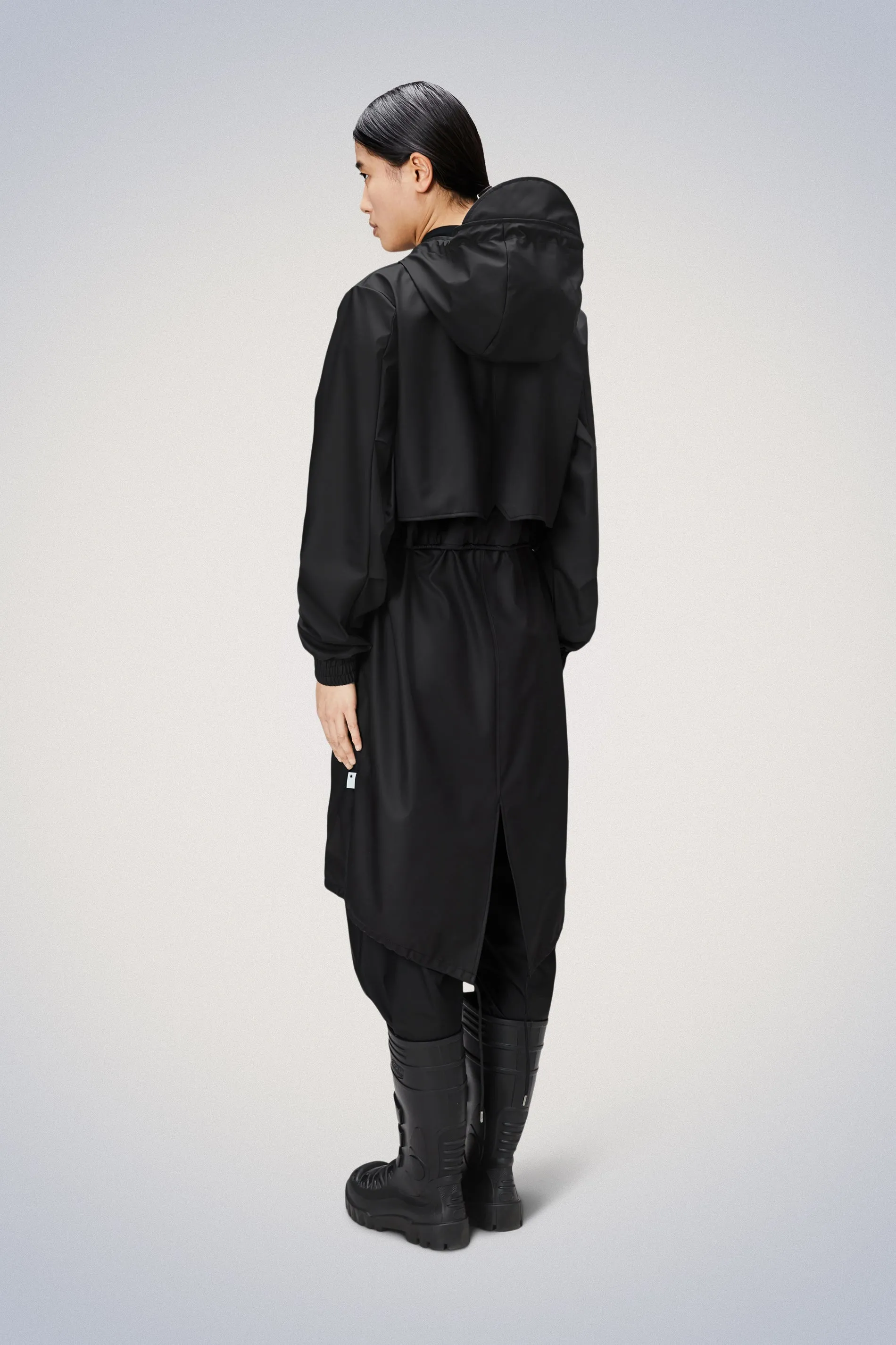 String W Parka - Black