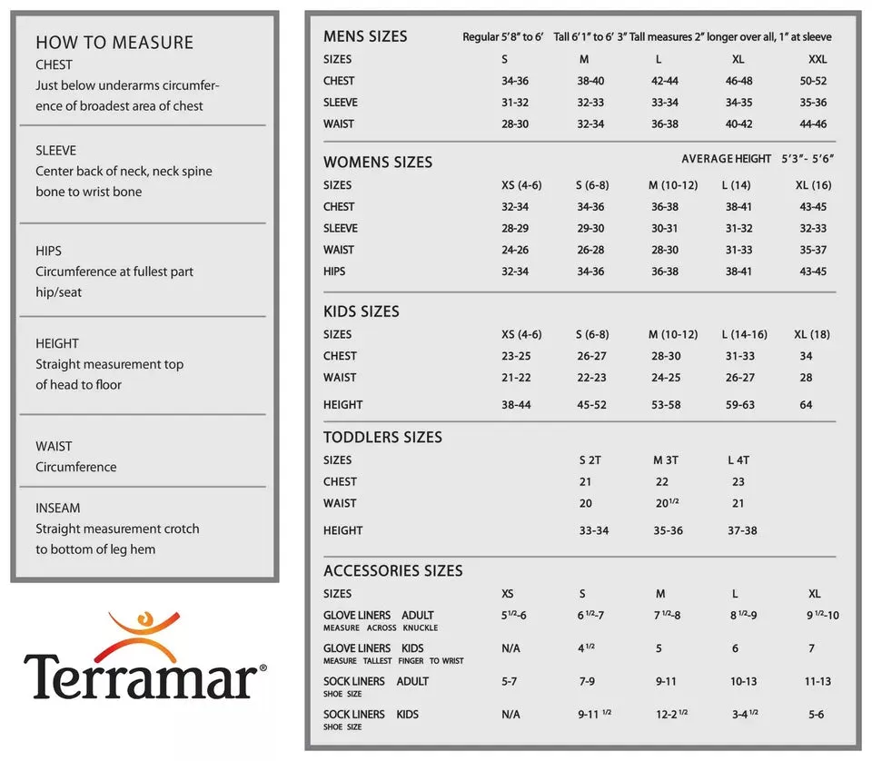 Terramar Kids 2 Layer Authentic Thermal Pants