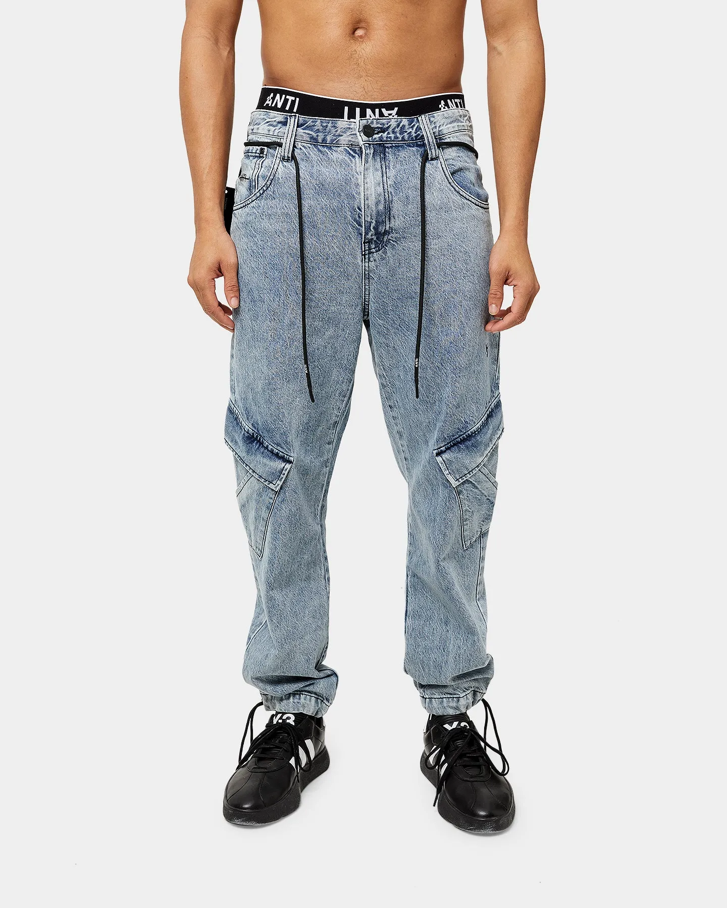The Anti Order Para Military Relaxed Jeans Stone Wash Blue