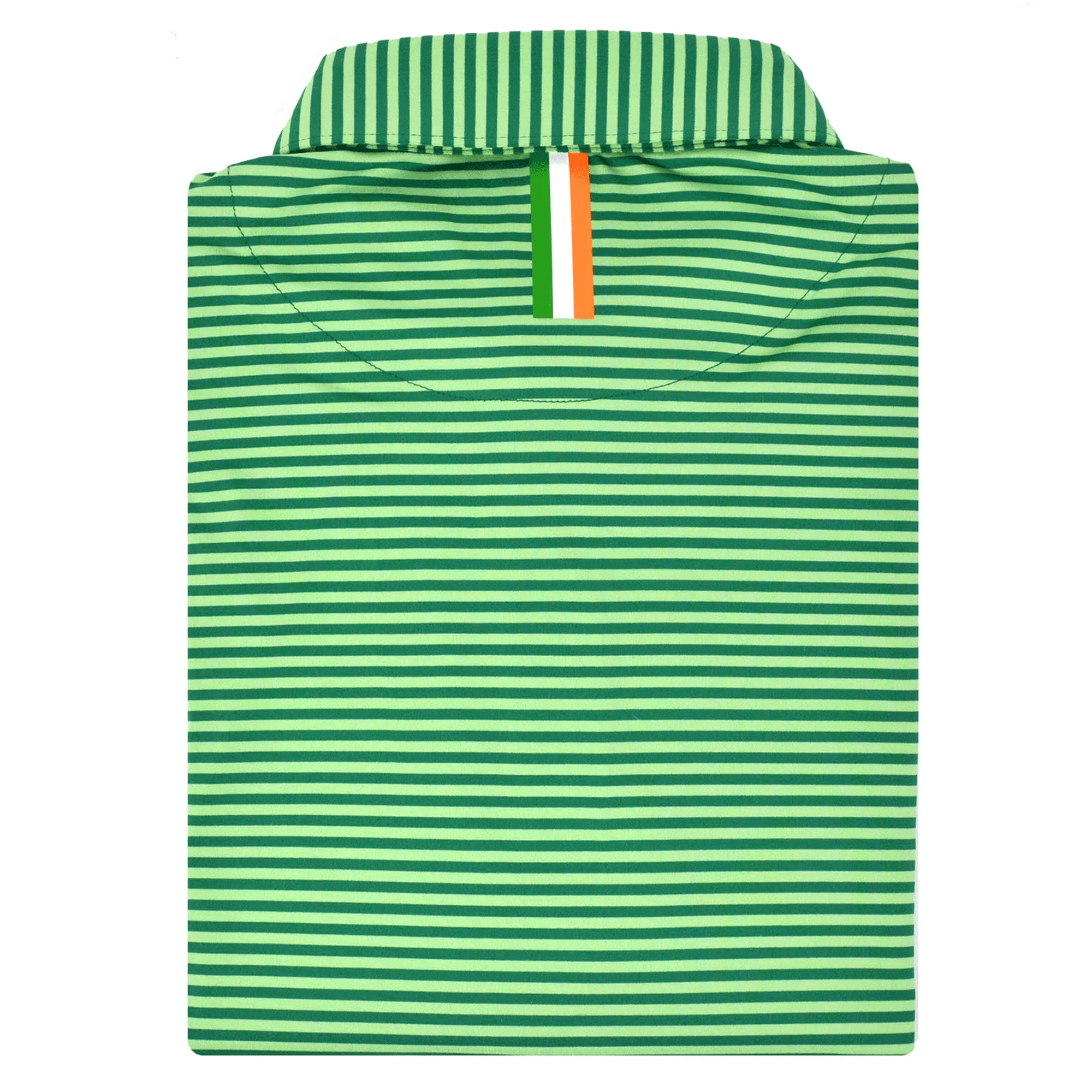 The Birdie Stripe | Performance Polo | The Birdie Stripe - Clover Green/Pistachio Green - Pipes & Drums