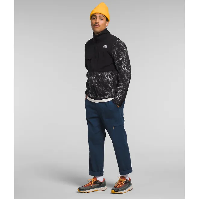The North Face Men's Denali Jacket in TNF Black Texture Print TNF Black