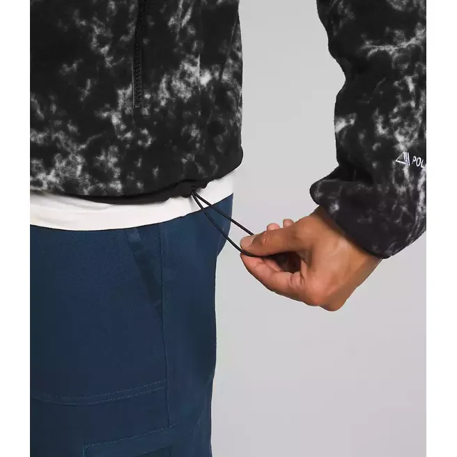 The North Face Men's Denali Jacket in TNF Black Texture Print TNF Black