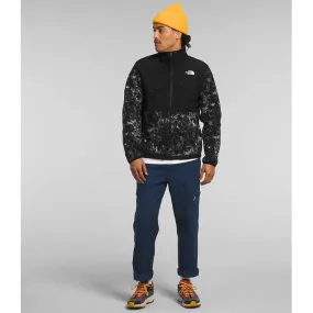 The North Face Men's Denali Jacket in TNF Black Texture Print TNF Black