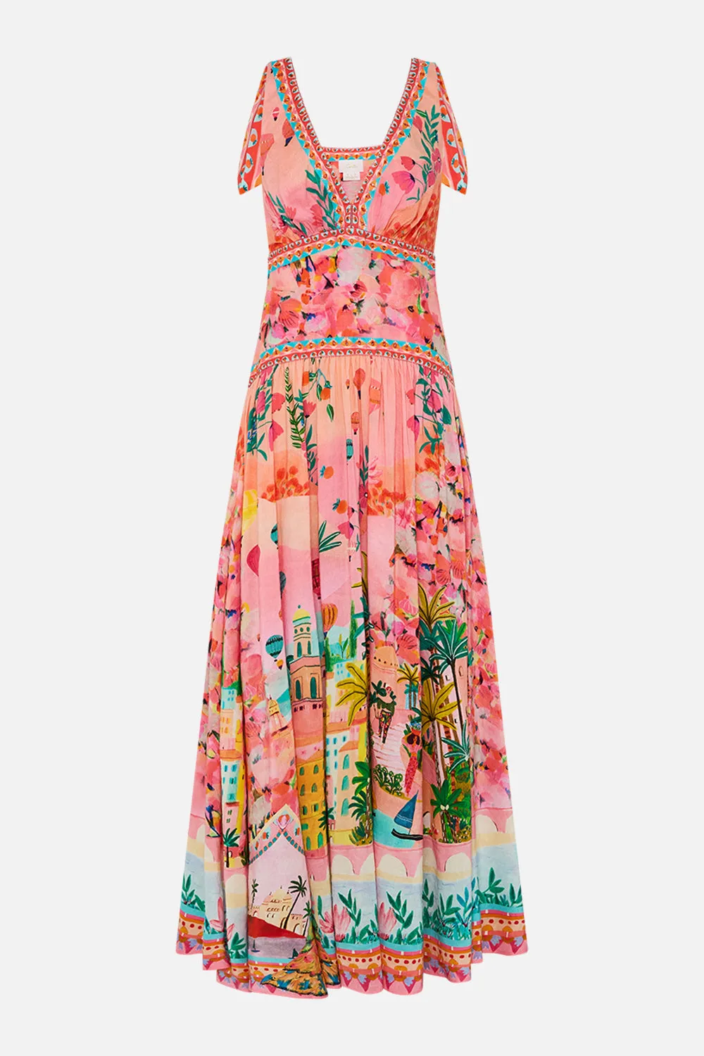 TIE SHOULDER DRESS SISTER SUNSET