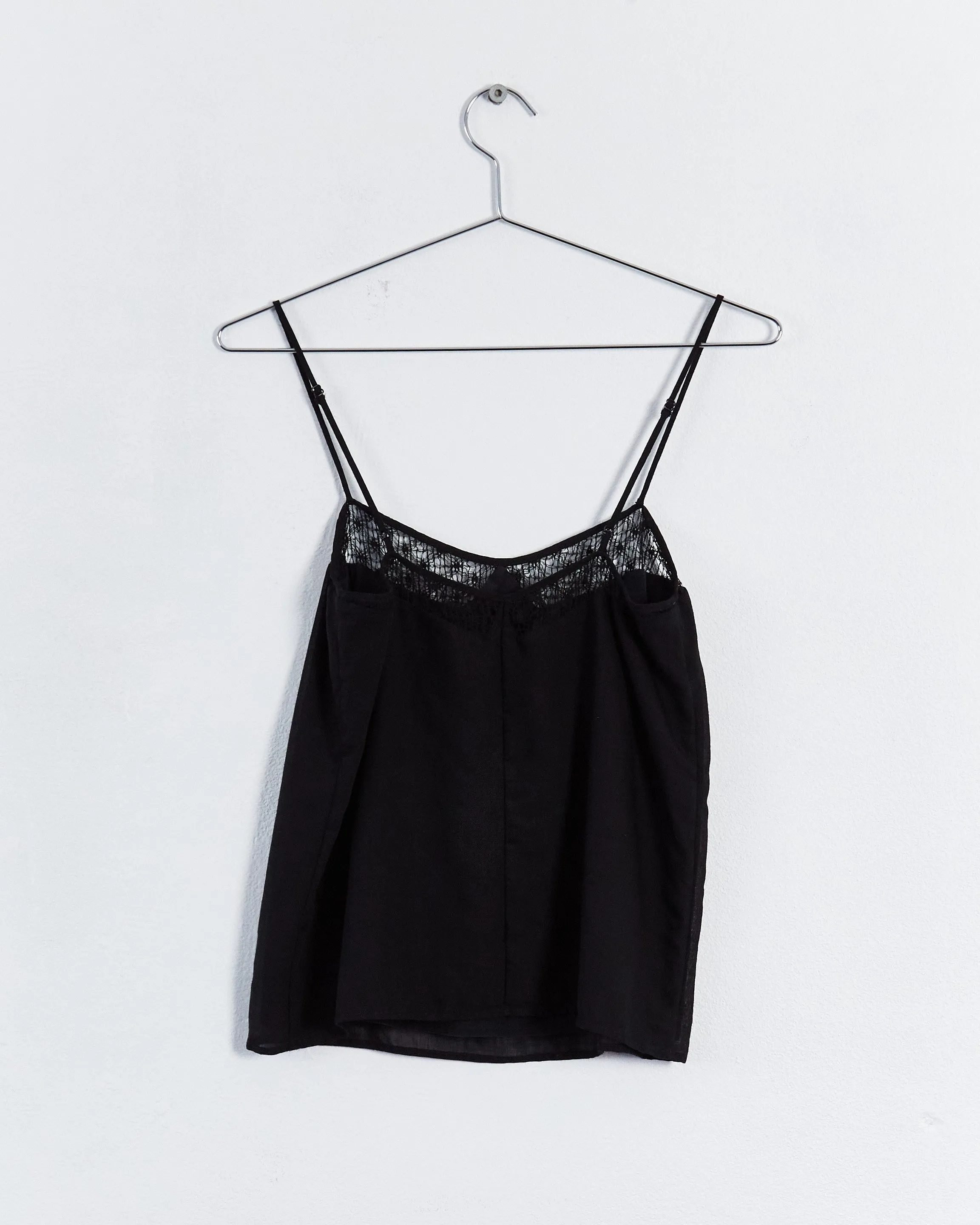 Tocca lace edge camisole top, black, 6