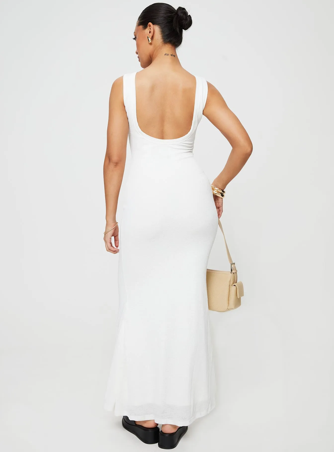 Toleet Ashen Maxi Dress White