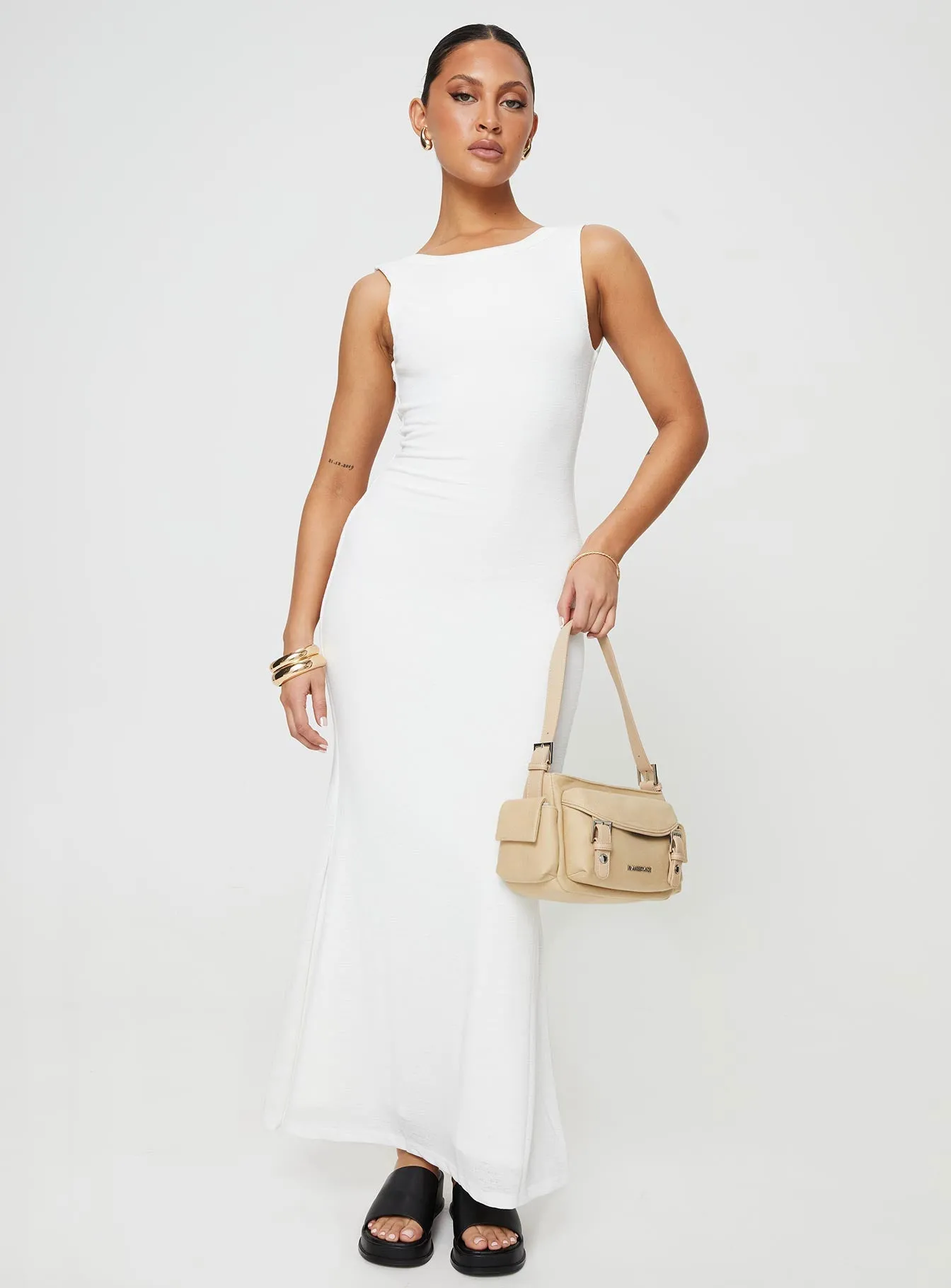 Toleet Ashen Maxi Dress White
