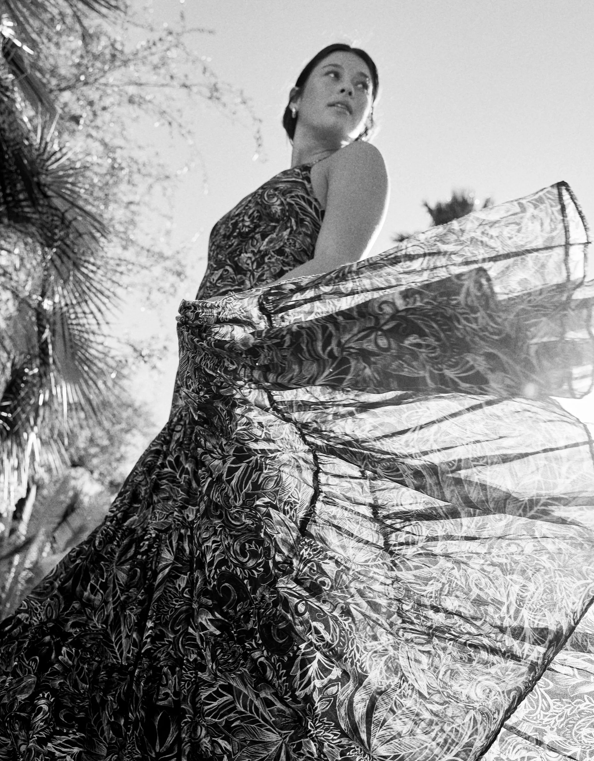 unsubscribed botanic tiered dress