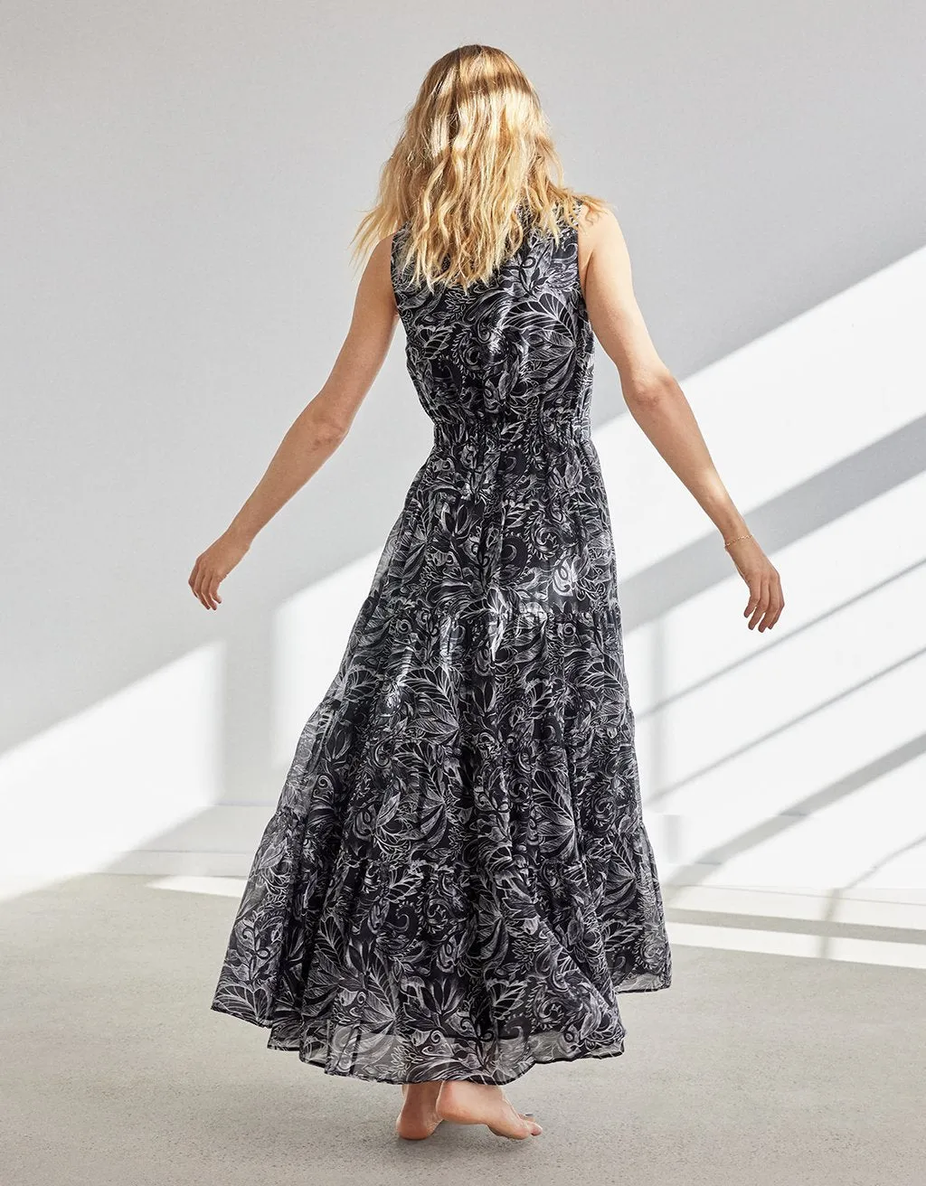 unsubscribed botanic tiered dress