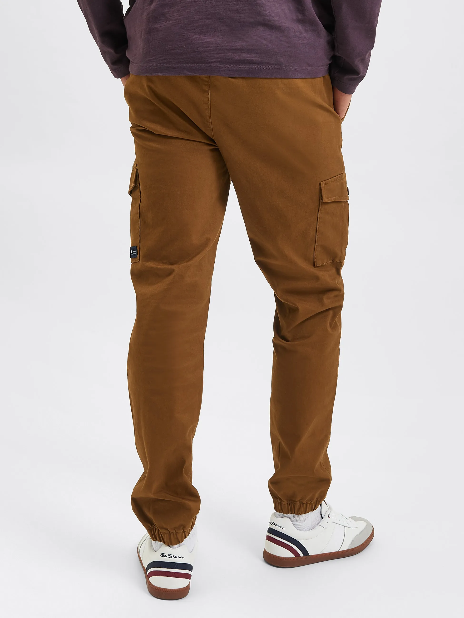 Utility Woven Jogger Pant - Brown