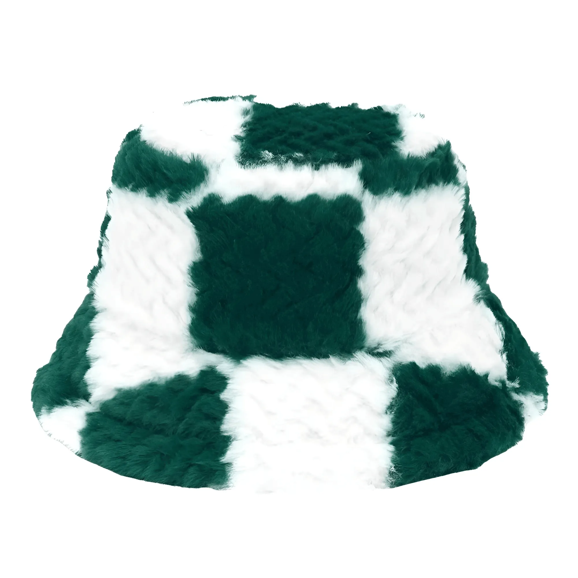 Warm Faux Fur Bucket Hats Women Men Fluffy Thick Faux Rabbit Hair Hats